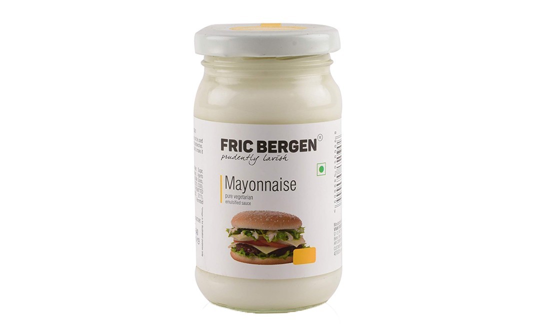 Fric Bergen Mayonnaise Pure Vegetarian Emulsified sauce   Glass Jar  200 grams
